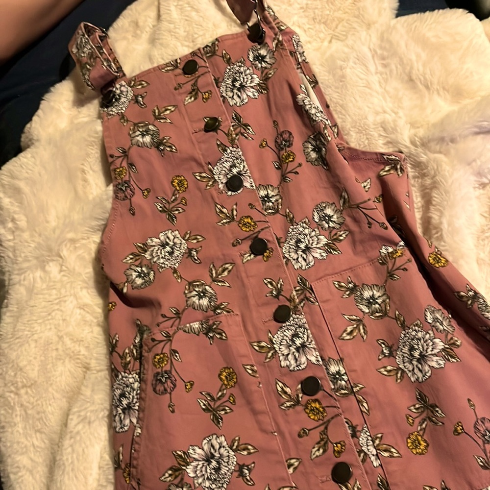 Floral overall dress